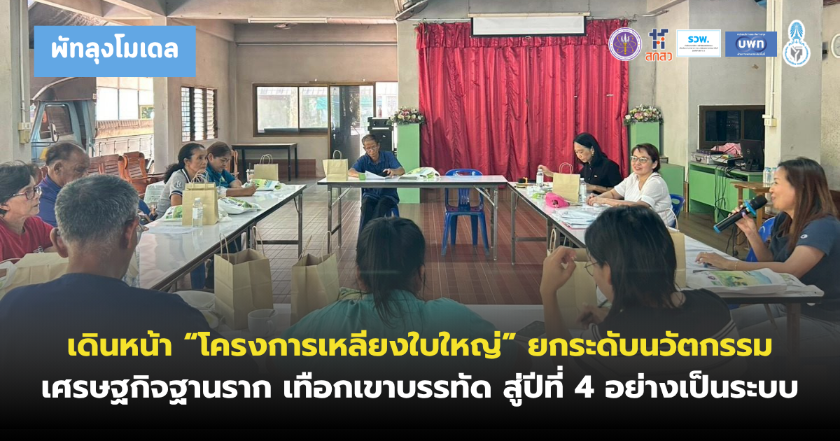 ม.ทักษิณ เดินหน้า “โครงการเหลียงใบใหญ่” ยกระดับนวัตกรรมเศรษฐกิจฐานราก เทือกเขาบรรทัด สู่ปีที่ 4 อย่างเป็นระบบ
