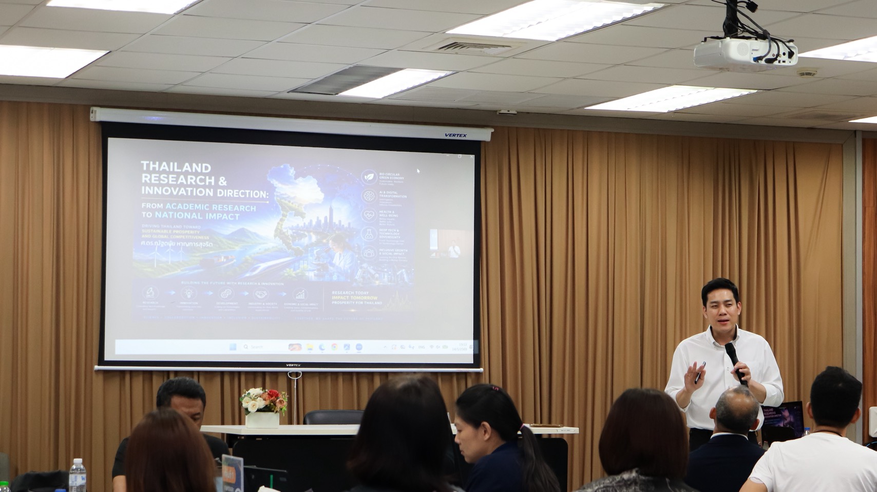 TSU Research Night Talk เปิดเส้นทางสู่ทุนวิจัยเชิงยุทธศาสตร์มุ่งเป้าขั้นสูง